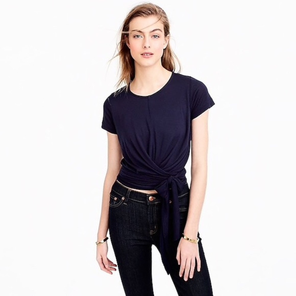 Lot of 2 J. Crew wrap T Shirts L